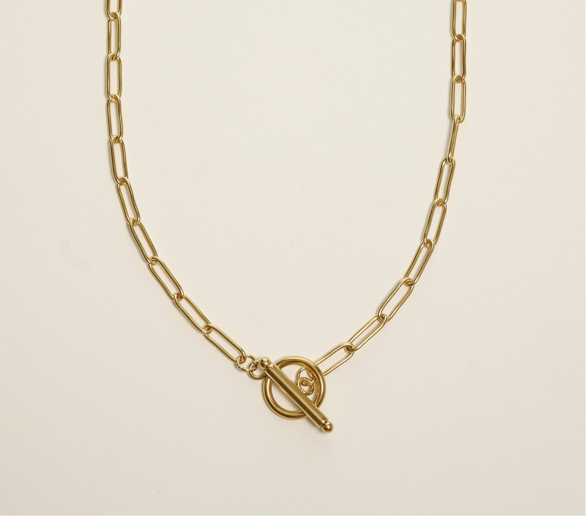 Elaina Paperclip Chain Necklace
