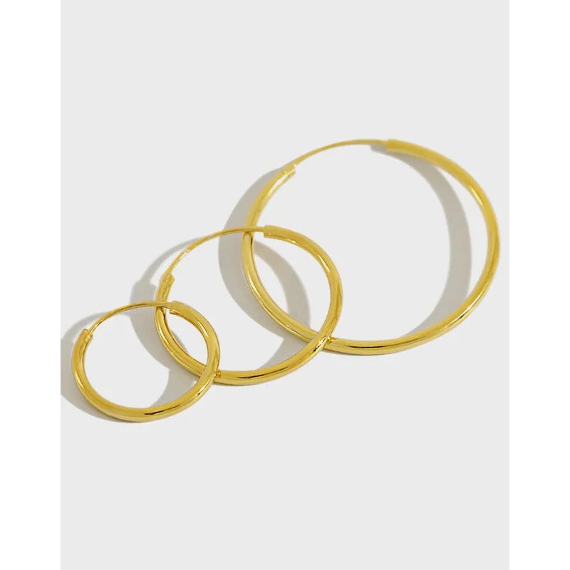 Simple Gold Hoops