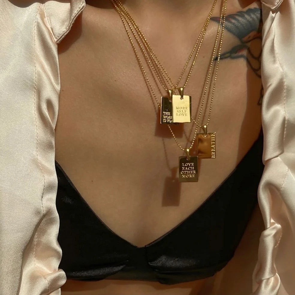Quote Necklace