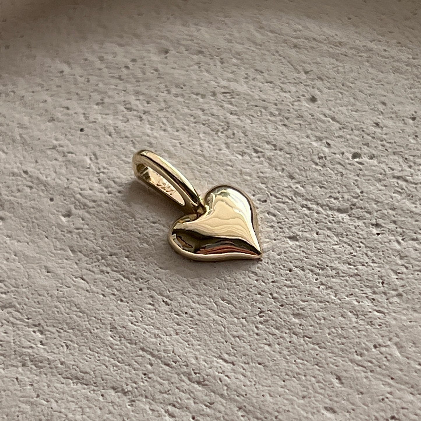 14K Yellow Gold Heart Pendant