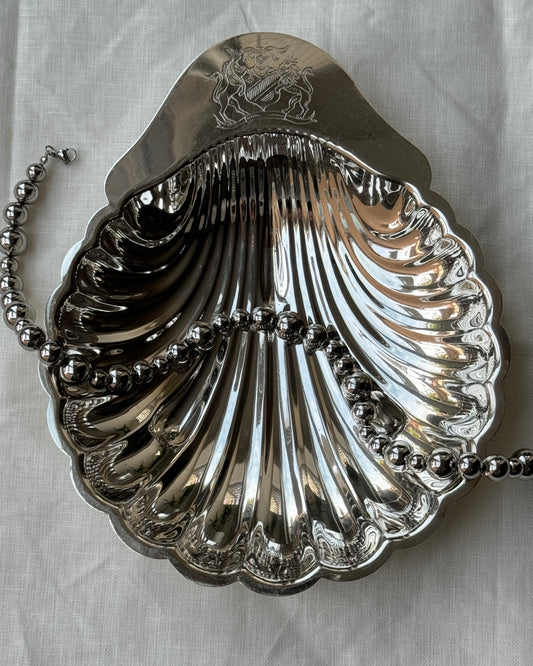 Vintage Silver Plated Shell Dish