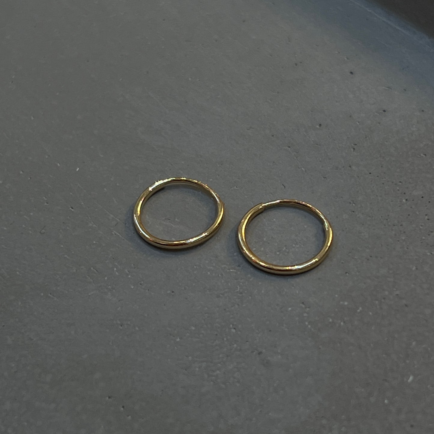 14K Yellow Endless Tube Hoop Earring