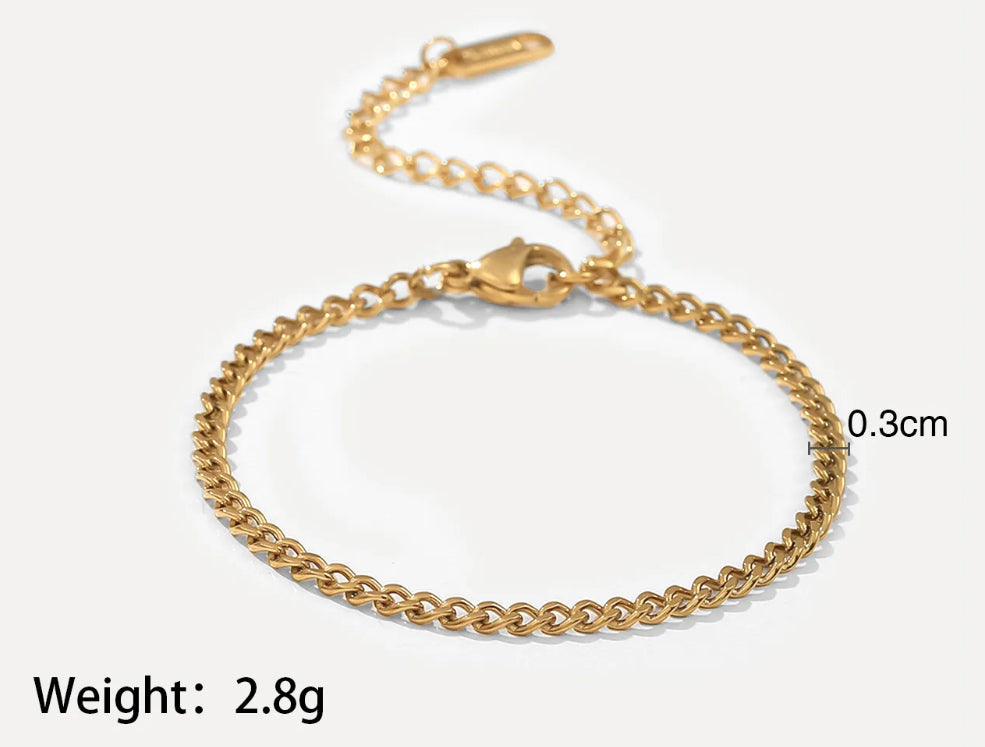 Lora Curb Chain Bracelet no