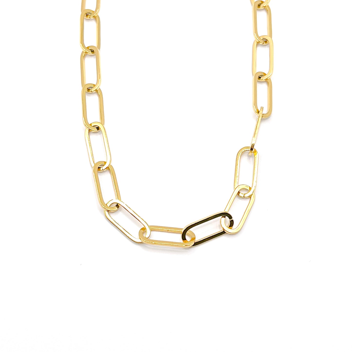 Brooke Large Paperclip Chain Necklace