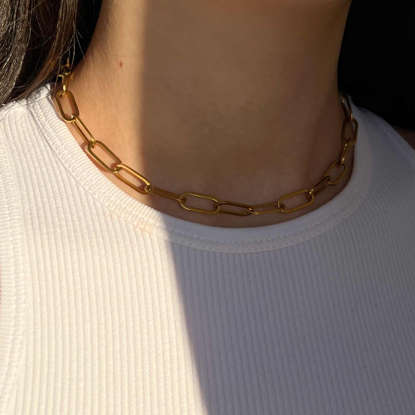 Brooke Large Paperclip Chain Necklace